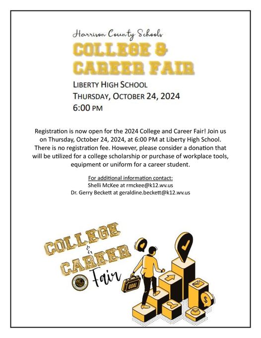 Harrison County Schools College & Career Fair – October 24th