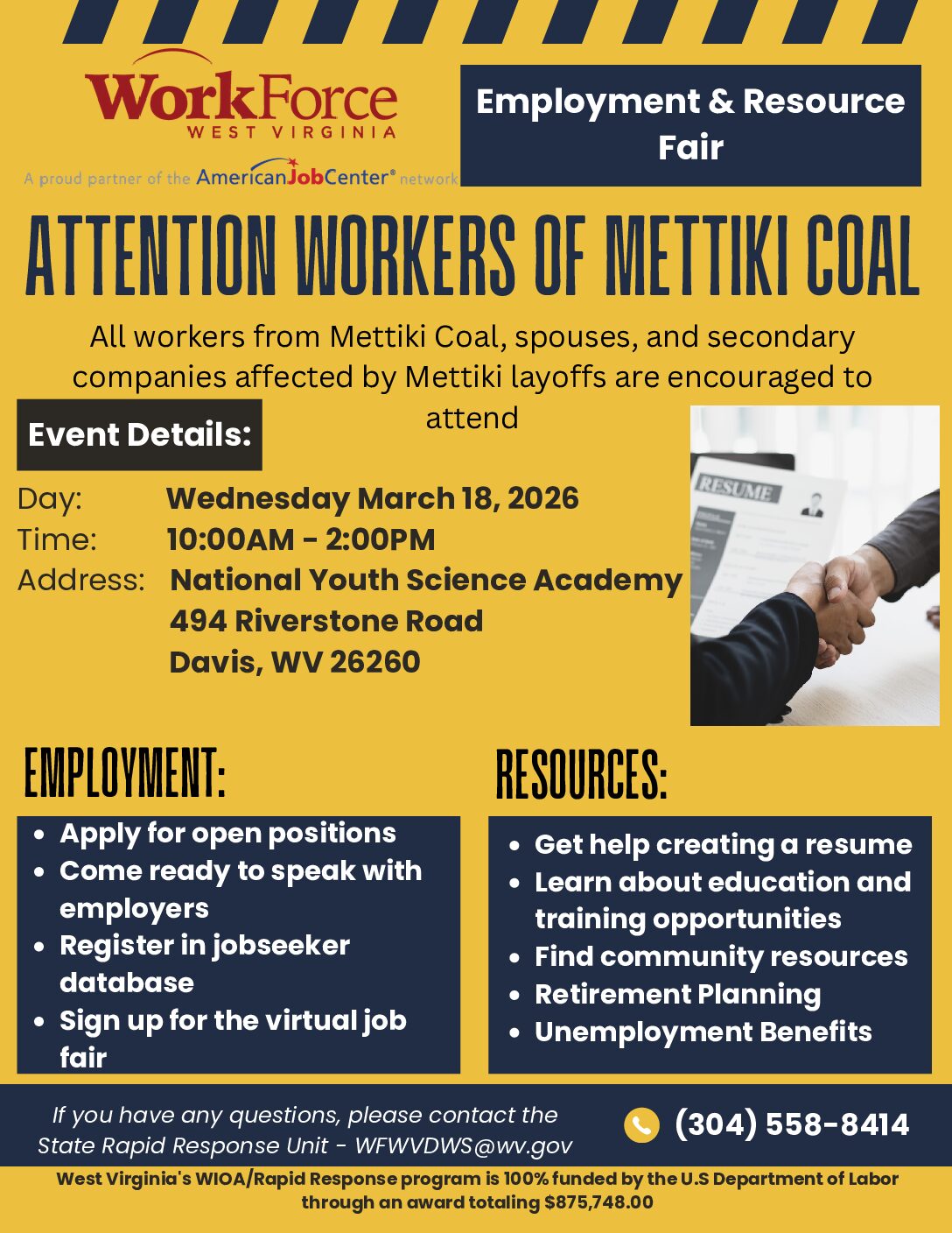 HAVE YOU BEEN AFFECTED BY METTIKI COAL LAYOFFS??