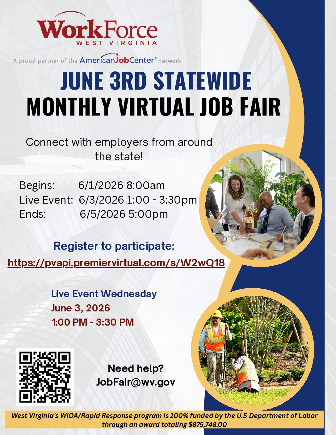 WorkForce West Virginia June Virtual Job Fair